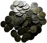 Lot of ca. 80 roman bronze coins / SOLD AS SEEN, NO RETURN!

very fine