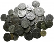 Lot of ca. 55 roman bronze coins / SOLD AS SEEN, NO RETURN!

very fine