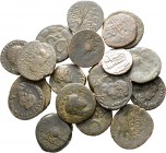Lot of ca. 15 ancient bronze coins / SOLD AS SEEN, NO RETURN!

nearly very fine