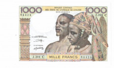 Burkina Faso, 1000 Franków 1965