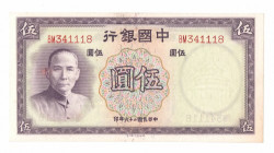 Chiny, 5 Yuan 1937