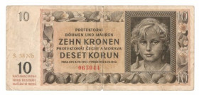 Czechy i Morawy, 10 koron 1940