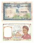 French Indo-China, set 2 x Piastre