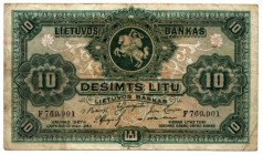Lietuva, 10 Lit 1927