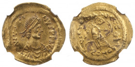 Byzantine coinage, Justin I, Semisis, Constantinople - NGC AU