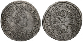 Austria, 3 krajcary 1637