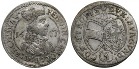 Austria, 3 kreuzer 1647