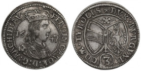 Austria, 3 kreuzer 1647
