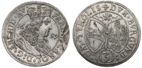 Austria, 3 kreuzer 1659