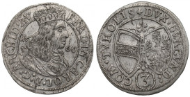 Austria, 3 kreuzer 1660