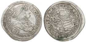 Austria, Leopold I, 3 kreuzer 1698