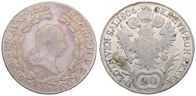 Austria, Franz I, 20 kreuzer 1806