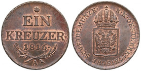 Austria, Franz I, 1 kreuzer 1816 Vienna