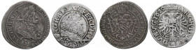 Austria, Zestaw 3 krajcary 1629-93