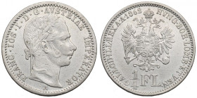Austria, Franz Joseph, 1/4 florin 1862