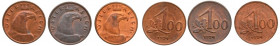 Austria, set 100 kronen 1924 (3pcs)