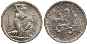 Czechoslovakia, 1 korona 1922