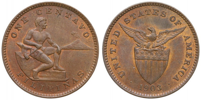 Phillipines, 1 centavo 1903 Bardzo ładnie zachowany egzemplarz. Reference: Kraus...