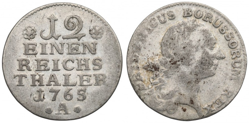 Germany, Preussen, Friedrich II, 1/12 thaler 1765 Ładny egzemplarz z dobrze zach...