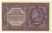 II RP, 1000 marek polskich 1919 I SERJA BK
