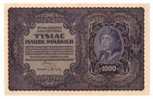 II RP, 1000 marek polskich 1919 I SERJA CX