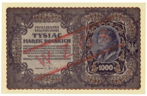II RP, 1000 marek polskich 1919 III Serja AT WZÓR