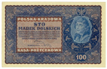 II RP, 100 marek polskich 1919 IJ SERJA F