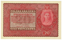 II RP, 20 marek polskich 1919 II SERJA DP