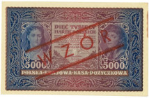 II RP, 5000 marek polskich 1920 II Serja R WZÓR