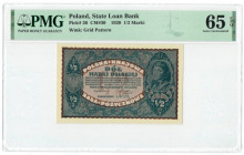 II RP, 1/2 marki polskiej 1920