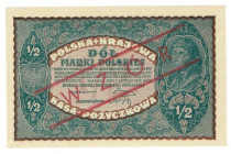 II RP, 1/2 marki polskiej 1920 - WZÓR