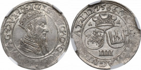 Zygmunt II August, Czworak 1566, Wilno - L/LIT - NGC MS61 R1