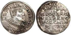 Sigismund III, 3 groschen 1596, Posen R