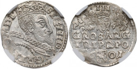 Zygmunt III Waza, Trojak 1601, Poznań - NGC MS64 MAX MAX