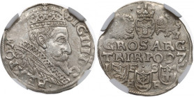 Sigismund III, 3 groschen 1597, Bromberg 2-MAX R