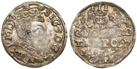 Sigismund III, 3 groschen 1597, Lublin R1