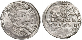 Sigismund III, 3 groschen 1590, Vilnius (nieopisany) R5/R4/15Mk