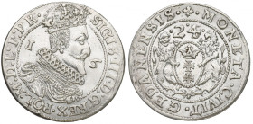 Sigismund III, 18 groschen 1624, Danzig - date overstriked