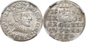 Sigismund III, 3 groschen 1595, Riga R1