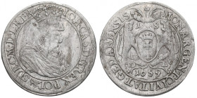 John II Casimir, 18 groschen 1659, Danzig R2