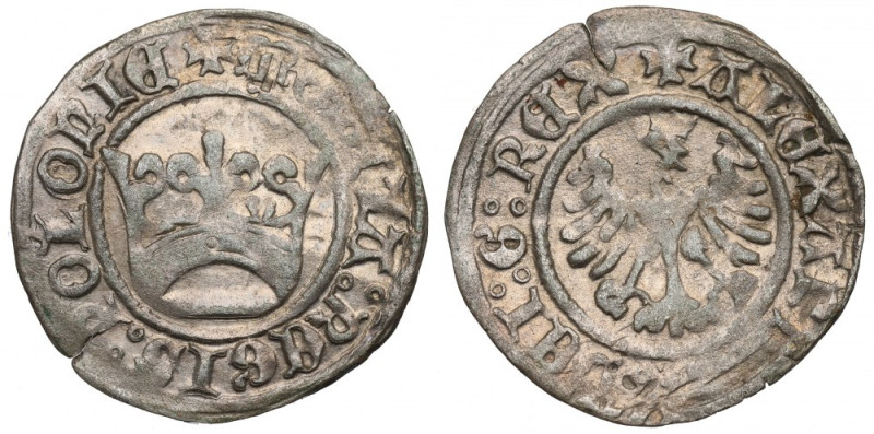 Alexander the Jagellon, Halfgroat without date, Cracow Bardzo ładny, lekko niedo...