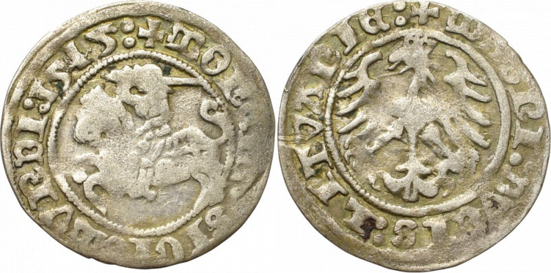 Sigismund I the Old, Halfgroat 1515, Vilnius Obiegowy egzemplarz rzadszego roczn...