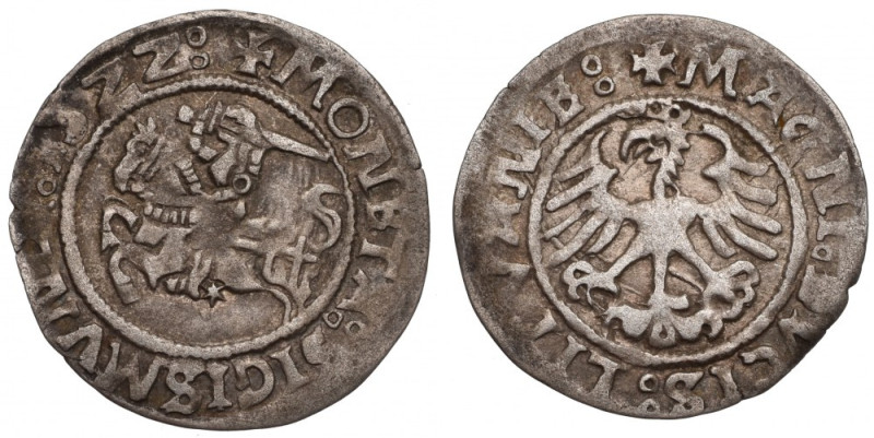 Sigismund I the Old, Halfgroat 1522, Vilnius Ładny egzemplarz.&nbsp; Patyna, nal...