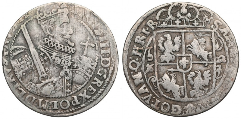 Sigismund III, 18 groschen 1622, Bromberg - PRVS M Obiegowy, lekko niecentryczny...