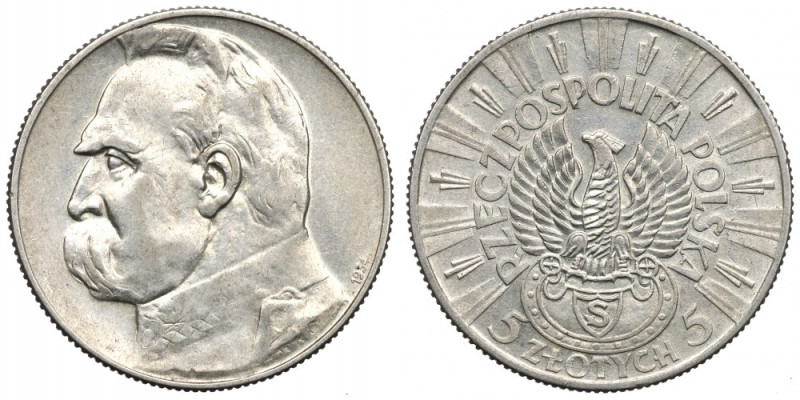 II Republic of Poland, 5 zloty 1934 Riffle Eagle Ładny egzemplarz z dobrze zacho...