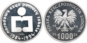 PRL, 1.000 złotych 1986 Próba