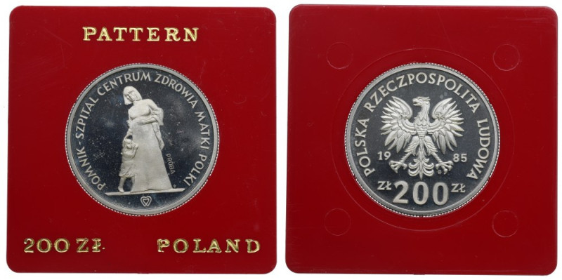 Peoples Republic of Poladn, 200 zloty 1985 - Specimen 
Grade: Proof- 

Polen,...