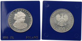PRL, 100 złotych 1975 - Helena Modrzejewska