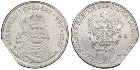 PRL, 50 złotych 1980 Chrobry - Destrukt