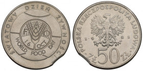PRL, 50 złotych 1981 FAO - Destrukt